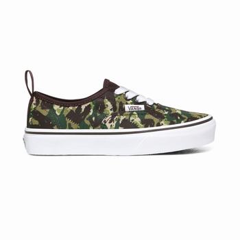 Detske Tenisky Vans Animal Camo Elastic Lace Authentic (8-14+ years) Maskacove Hnede/Biele VA80VAELZ